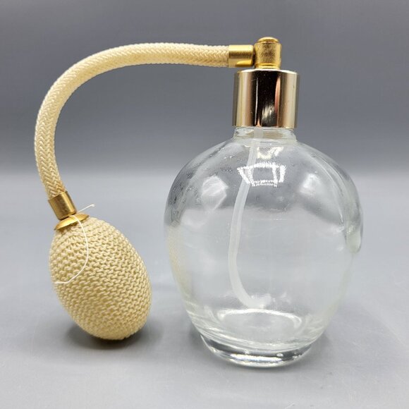 Vintage Glass Perfume Atomizer Bottle With Bulb Spray - Picture 3 of 9